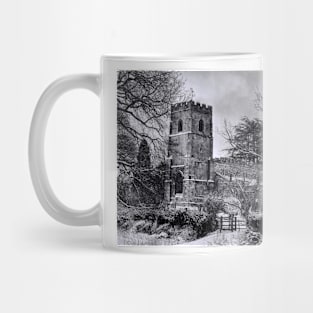 St Botolph's Church, Rugby Black and White Mug